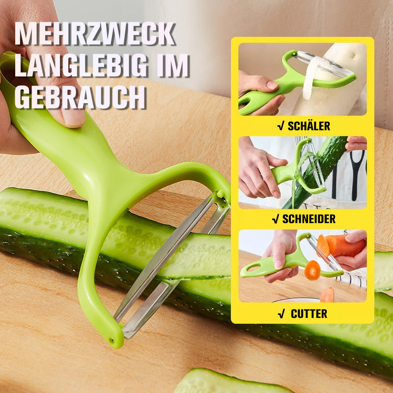 Lisslune | Multifunctional extra wide Y-peeler made of stainless steel