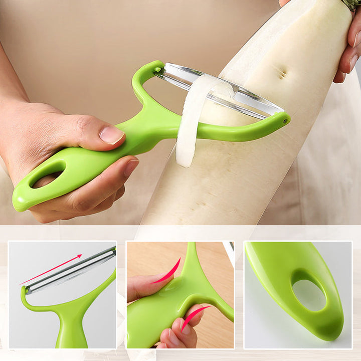 Lisslune | Multifunctional extra wide Y-peeler made of stainless steel