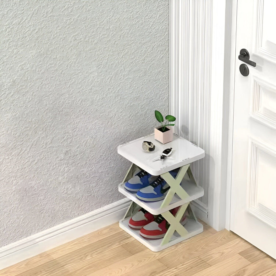 Lisslune | FlexiStack Shoe Rack – Foldable Multiple Shoe Organizer for Small Spaces