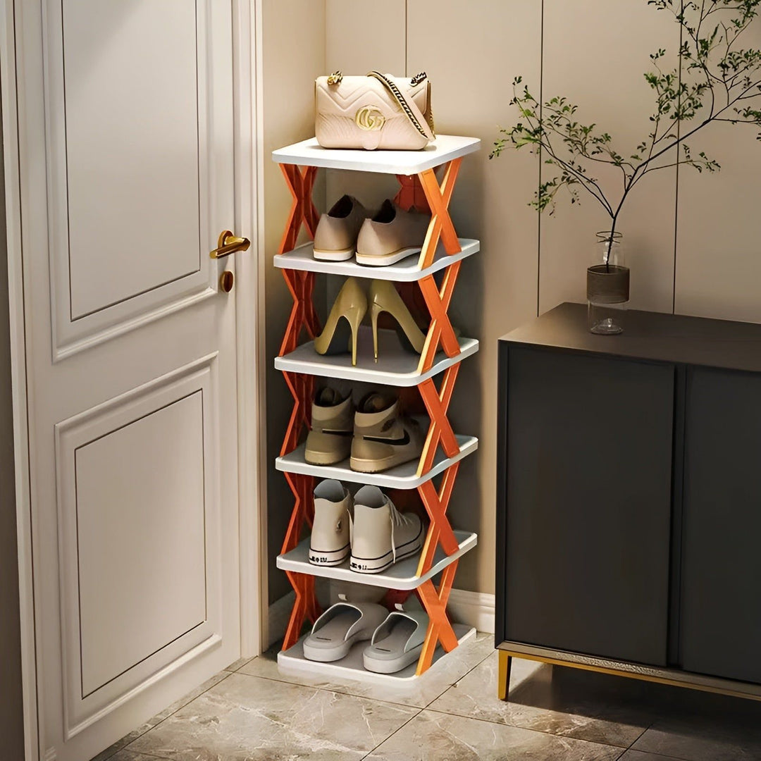 Lisslune | FlexiStack Shoe Rack – Foldable Multiple Shoe Organizer for Small Spaces