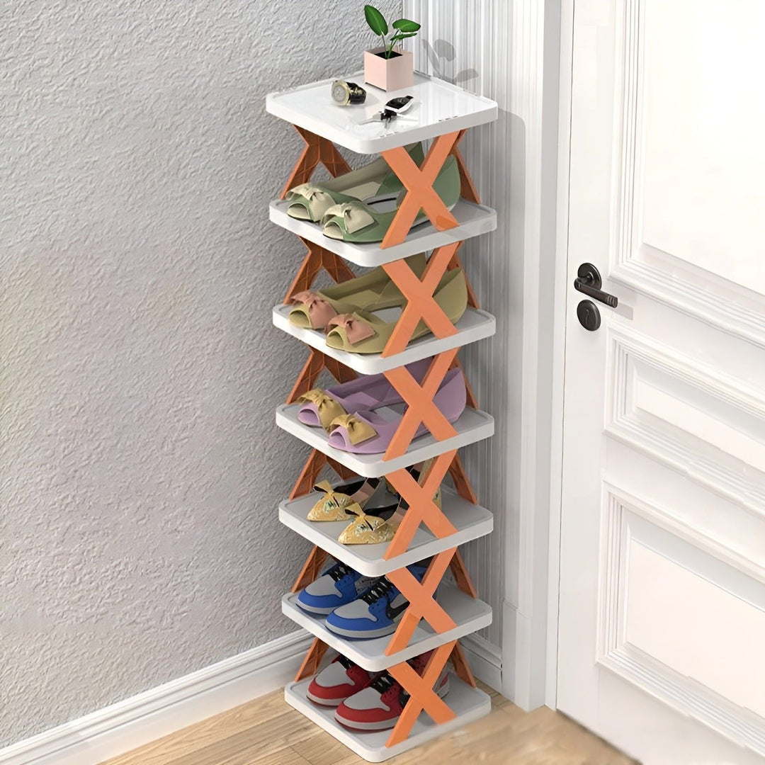 Lisslune | FlexiStack Shoe Rack – Foldable Multiple Shoe Organizer for Small Spaces