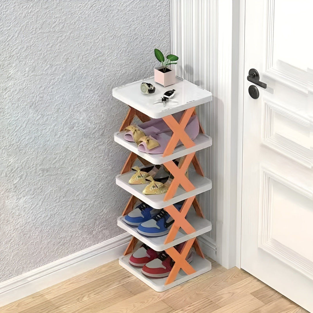 Lisslune | FlexiStack Shoe Rack – Foldable Multiple Shoe Organizer for Small Spaces