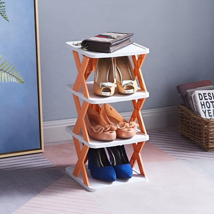Lisslune | FlexiStack Shoe Rack – Foldable Multiple Shoe Organizer for Small Spaces
