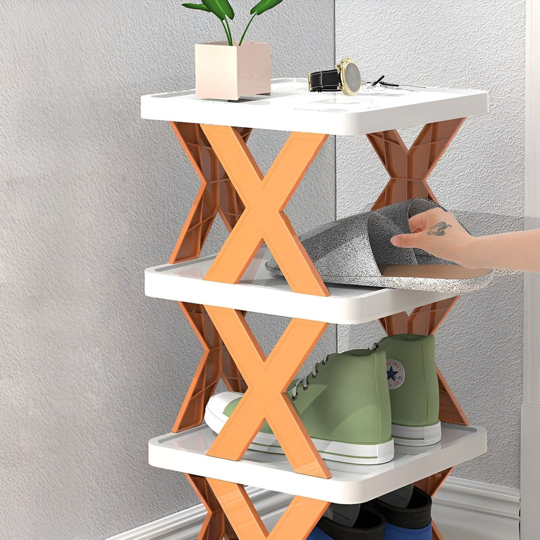 Lisslune | FlexiStack Shoe Rack – Foldable Multiple Shoe Organizer for Small Spaces