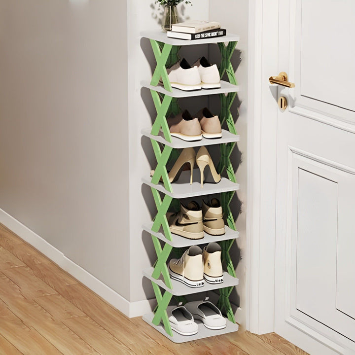 Lisslune | FlexiStack Shoe Rack – Foldable Multiple Shoe Organizer for Small Spaces