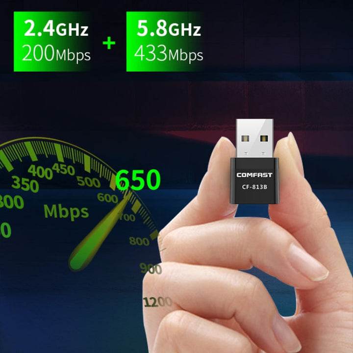Lisslune | COMFAST CF-813B 650Mbps Dual-band Bluetooth Wifi USB Network Adapter