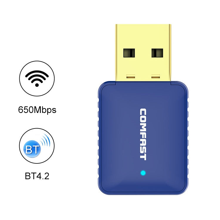 Lisslune | COMFAST CF-726B 650Mbps Dualband Bluetooth Wifi USB Network Adapter Receiver