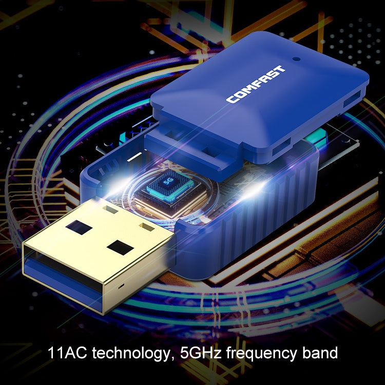 Lisslune | COMFAST CF-726B 650Mbps Dualband Bluetooth Wifi USB Network Adapter Receiver