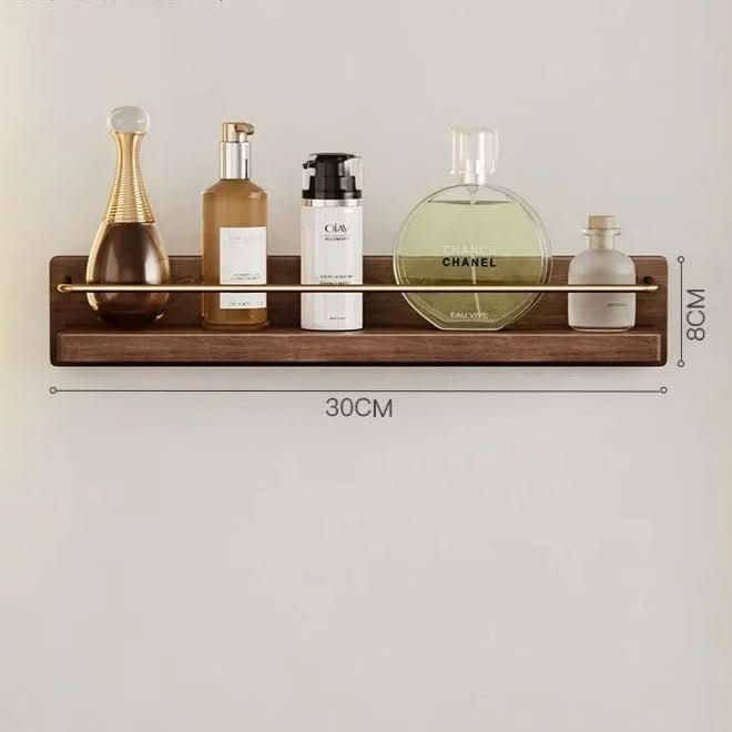 Lisslune | Wall coat rack made of bamboo with shelf & sturdy hooks