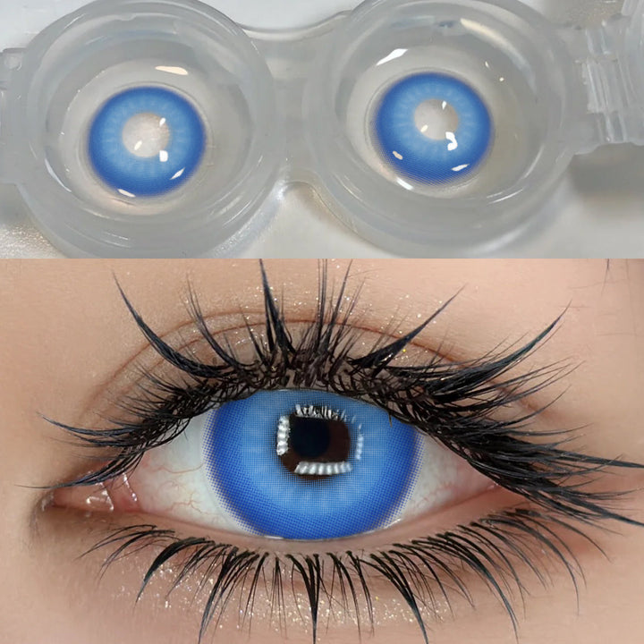 Rynx Cosplay Nebula BLUE 14.0 mm 1 Pair | 1 Year