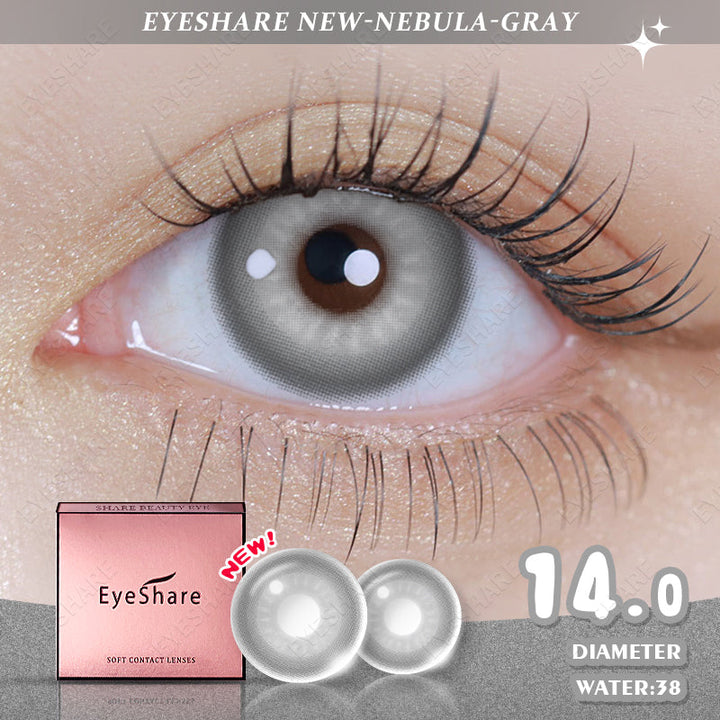 Rynx Cosplay Nebula GRAY 14.0mm 1 Pair | 1 Year