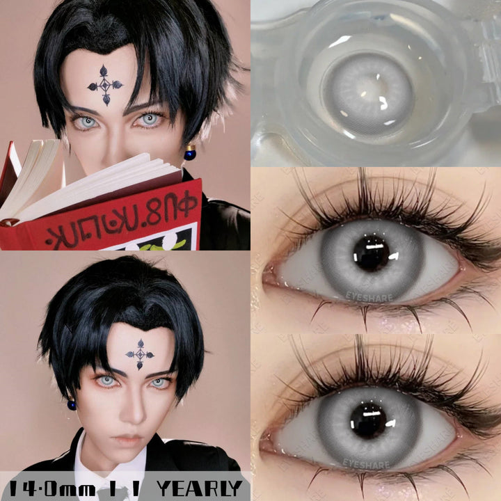 Rynx Cosplay Nebula GRAY 14.0mm 1 Pair | 1 Year