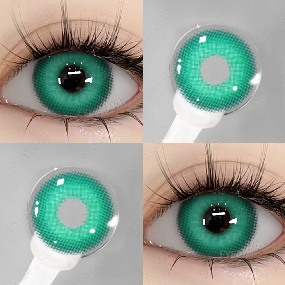 Rynx Cosplay Nebula Green 14.0mm 1 Pair | 1 Year