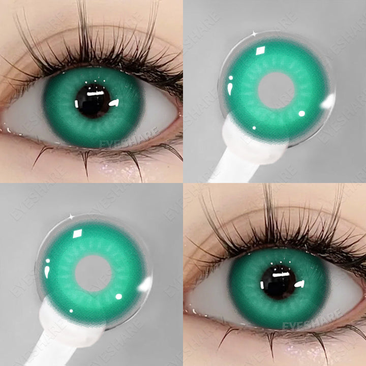Rynx Cosplay Nebula Green 14.0mm 1 Pair | 1 Year
