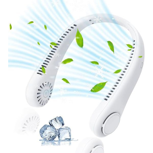 Lisslune | Portable Hands-Free Neck Fan with 360° Airflow & Long Battery