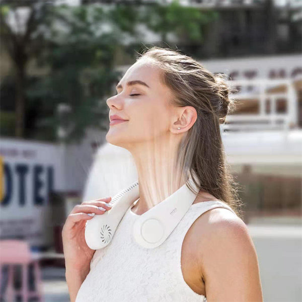 Lisslune | Portable Hands-Free Neck Fan with 360° Airflow & Long Battery