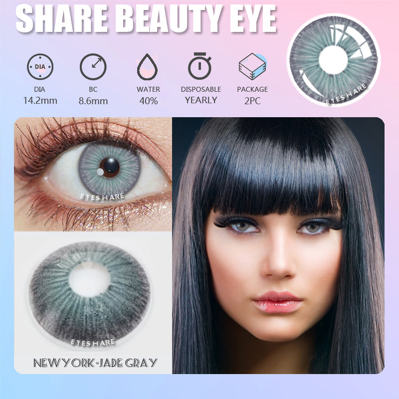 Rynx NewYork Jade Gray 14.2mm 1 Pair | 1 Year