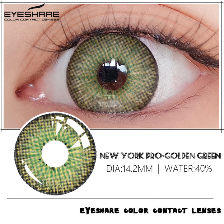 Rynx NewYork Golden Green 14.2mm 1 Pair | 1 Year