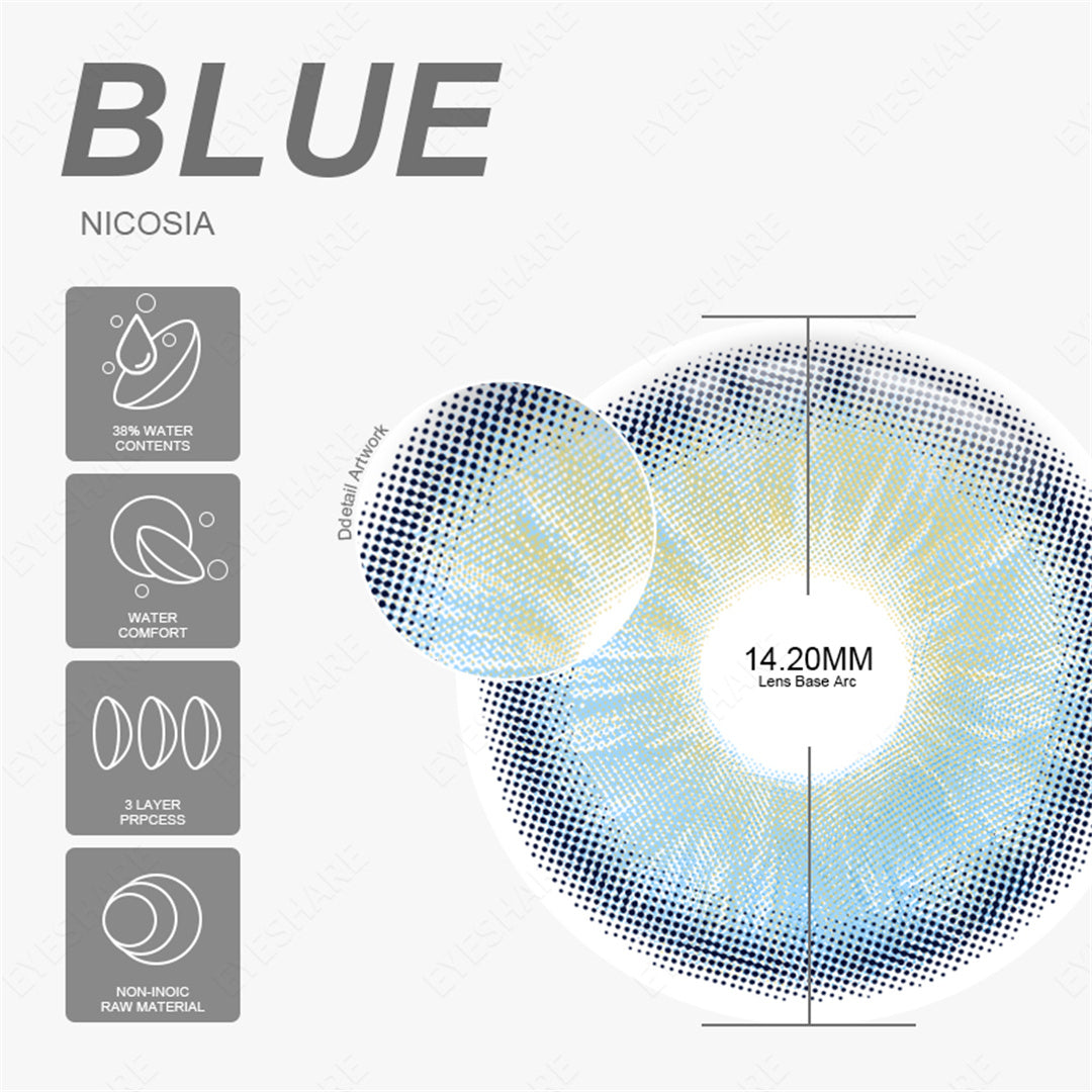 Rynx Nicosia Blue 14.2mm 1 Pair | 1 Year