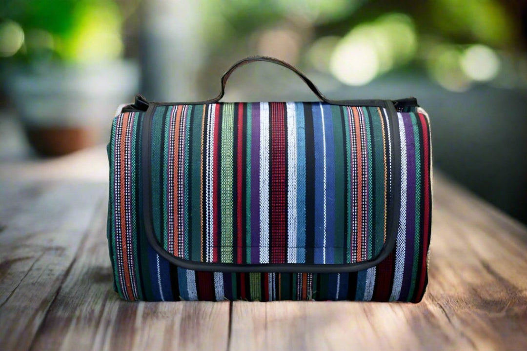 Lisslune | OutdoorBlanket | Waterproof Picnic Blanket with Ethnic Design for Camping & Trips