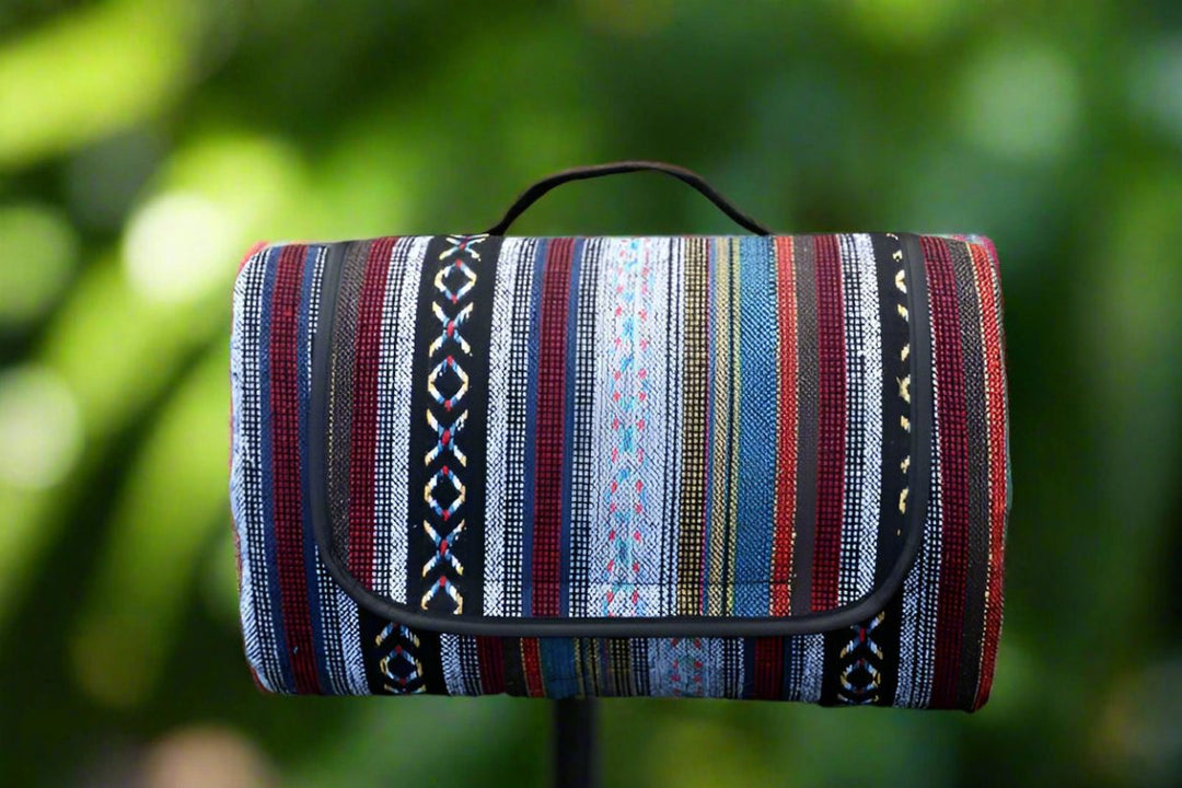 Lisslune | OutdoorBlanket | Waterproof Picnic Blanket with Ethnic Design for Camping & Trips