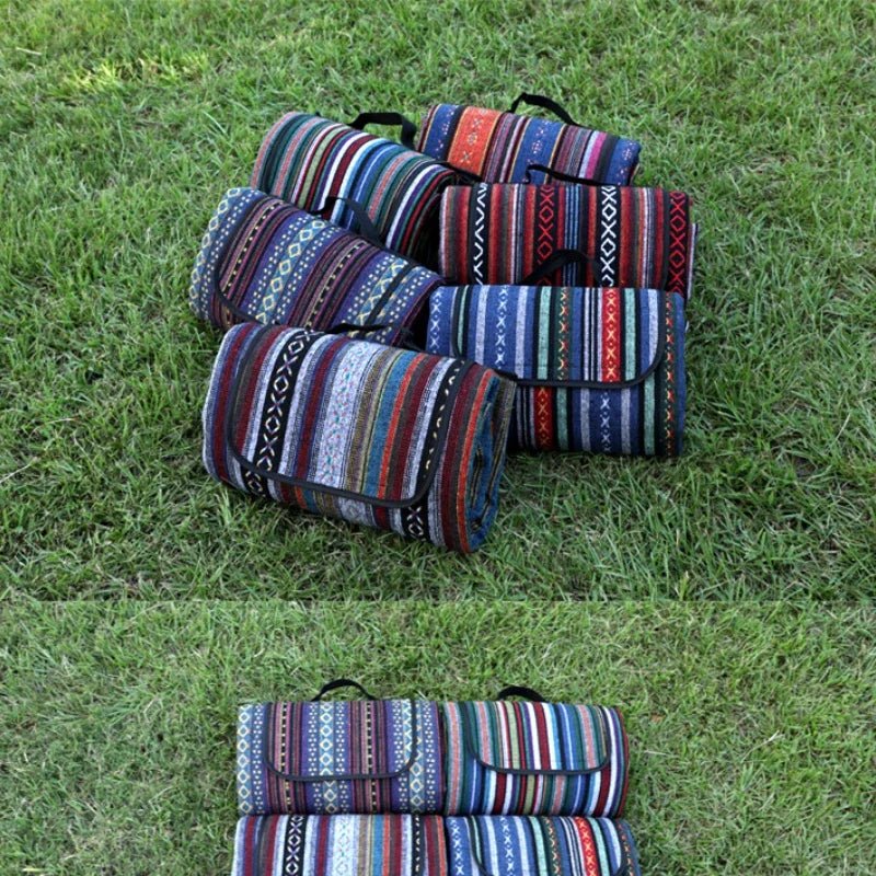Lisslune | OutdoorBlanket | Waterproof Picnic Blanket with Ethnic Design for Camping & Trips
