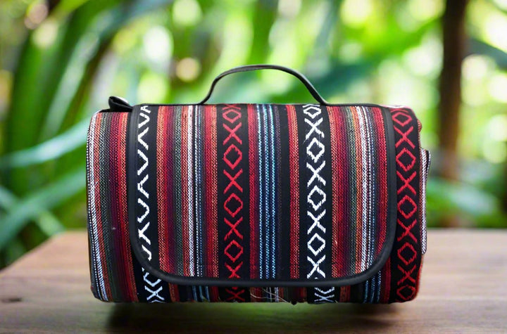 Lisslune | OutdoorBlanket | Waterproof Picnic Blanket with Ethnic Design for Camping & Trips