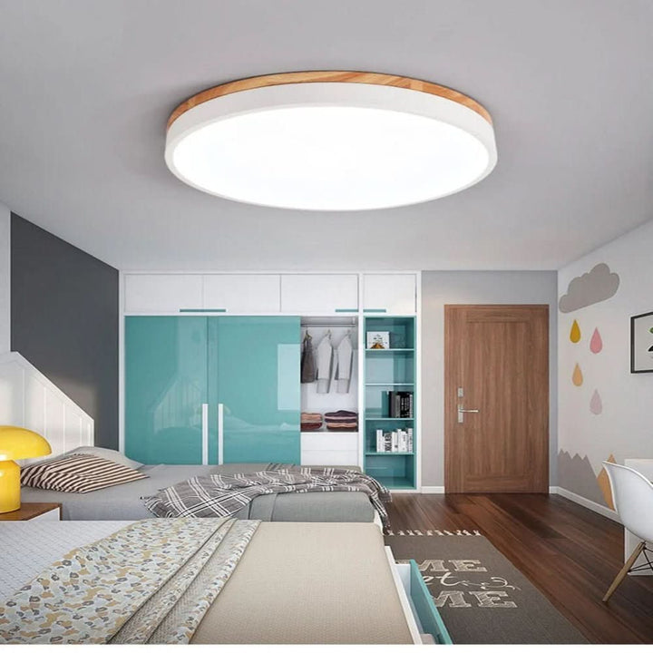 Lisslune | Ceiling light made of natural wood – Scandinavian design for kitchen, bedroom & living room