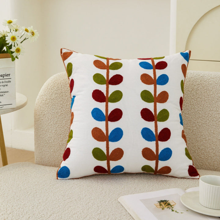 Lisslune | Fleur Classic Embroidery Square Sofa Cushion Cover