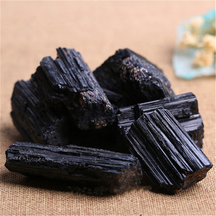 Lisslune | Natural and mineral stones crystal black tourmaline raw stone home Ramadan decoration 2023