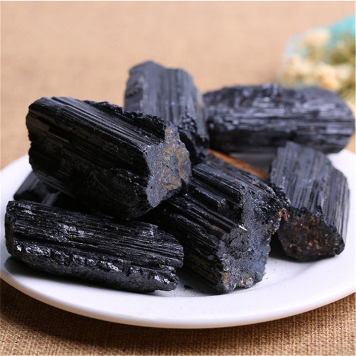 Lisslune | Natural and mineral stones crystal black tourmaline raw stone home Ramadan decoration 2023