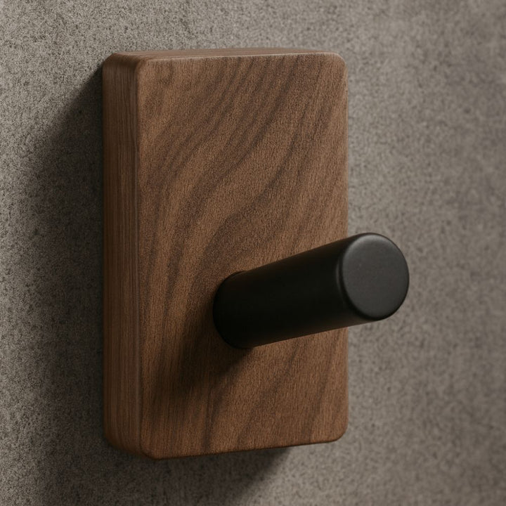 Lisslune | Natural Wood Hook Wall Organizer