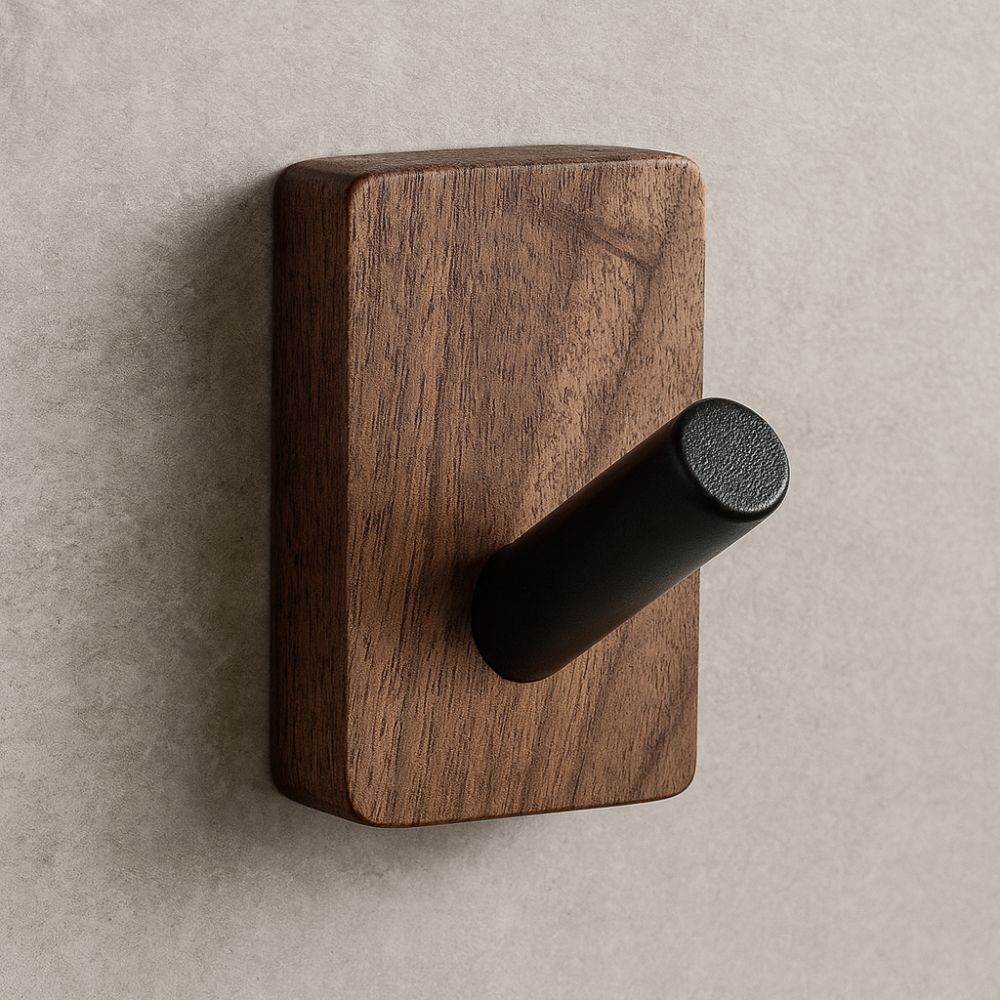 Lisslune | Natural Wood Hook Wall Organizer