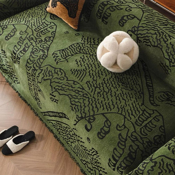 Lisslune | Nature Sketch Pattern Sofa Cover