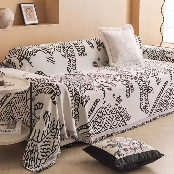 Lisslune | Nature Sketch Pattern Sofa Cover