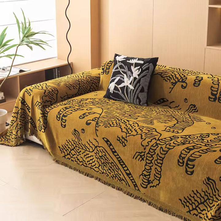 Lisslune | Nature Sketch Pattern Sofa Cover