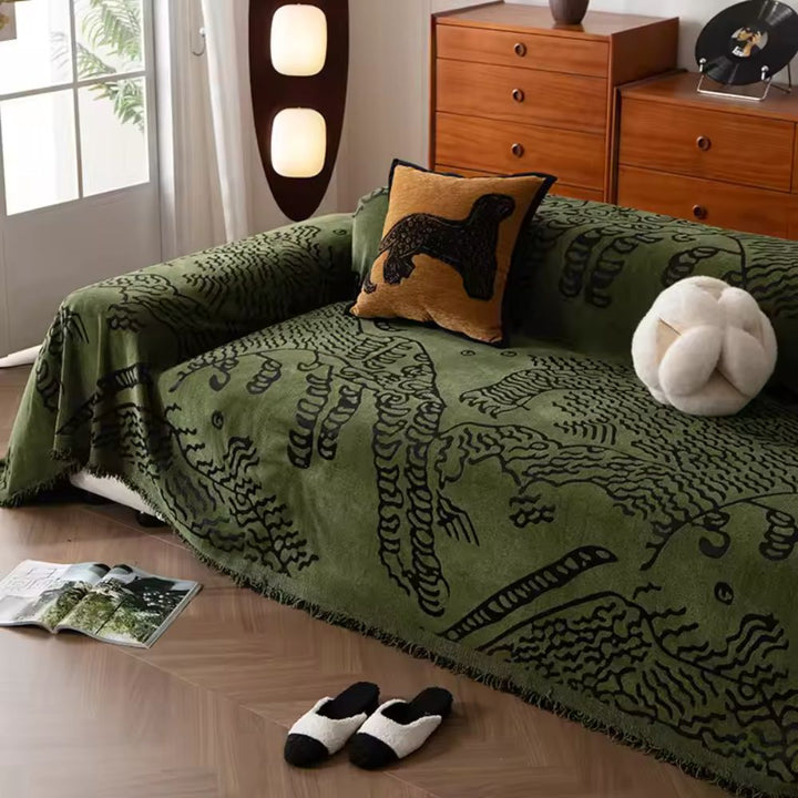 Lisslune | Nature Sketch Pattern Sofa Cover
