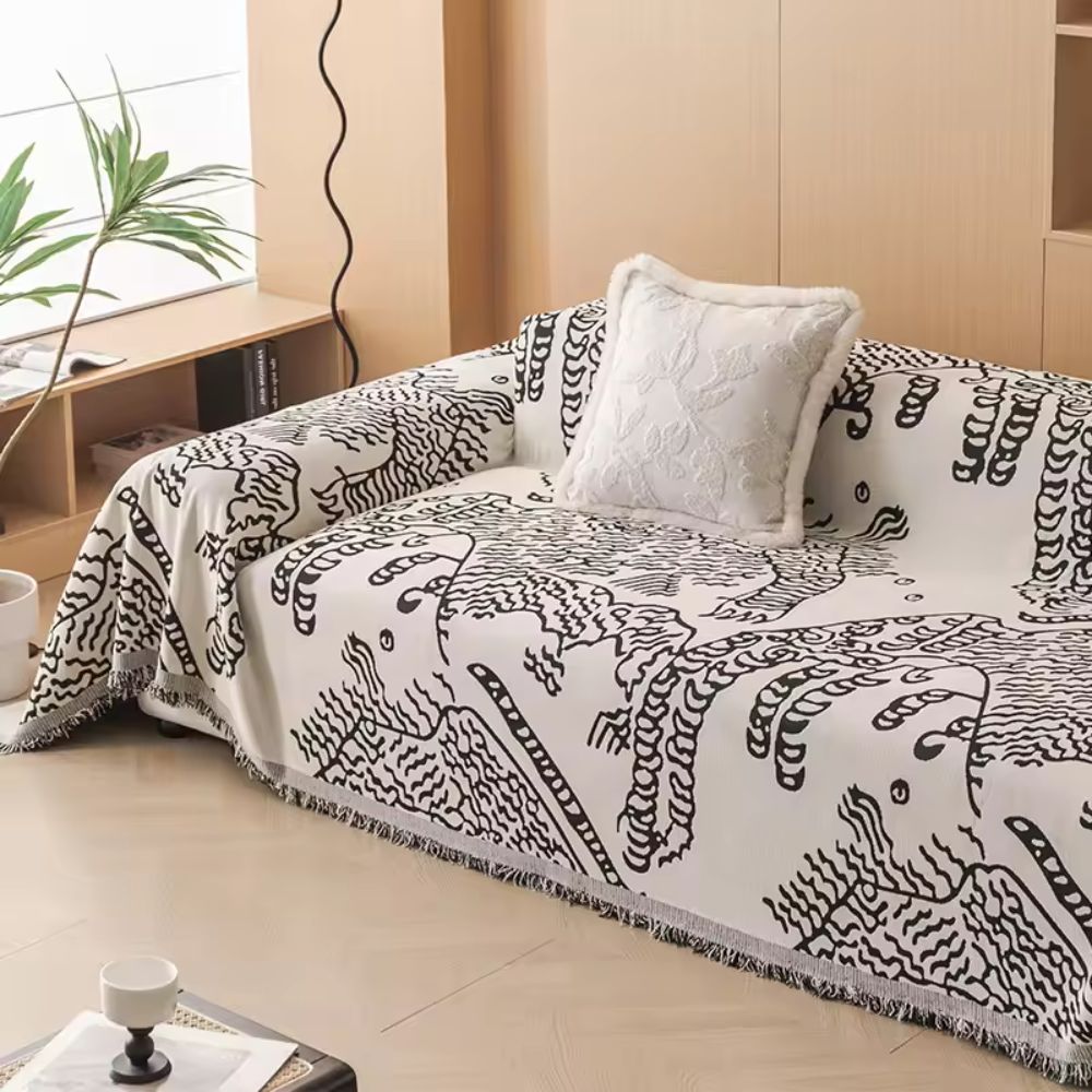 Lisslune | Nature Sketch Pattern Sofa Cover