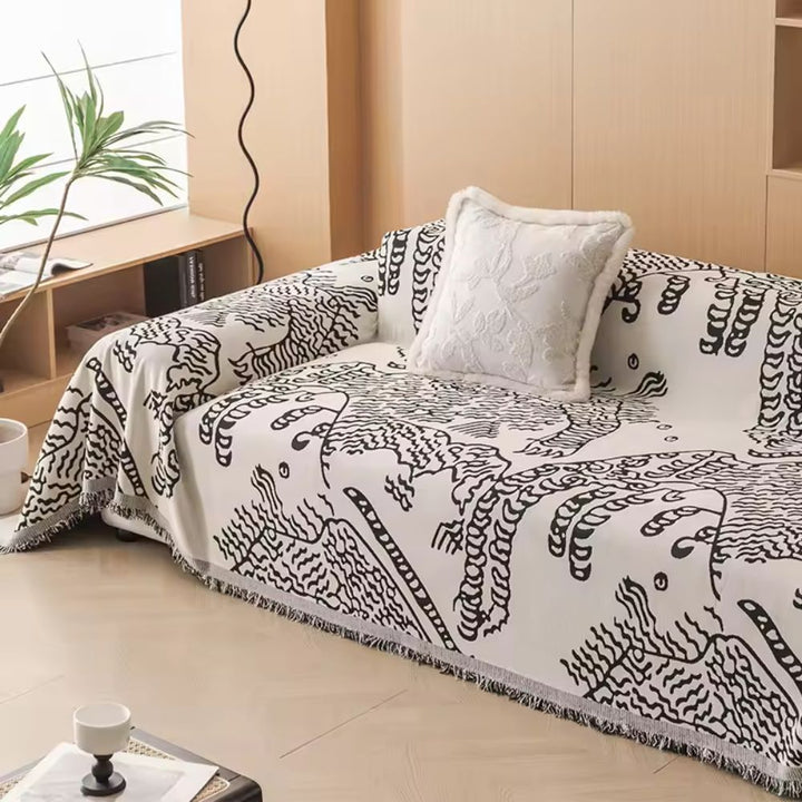 Lisslune | Nature Sketch Pattern Sofa Cover