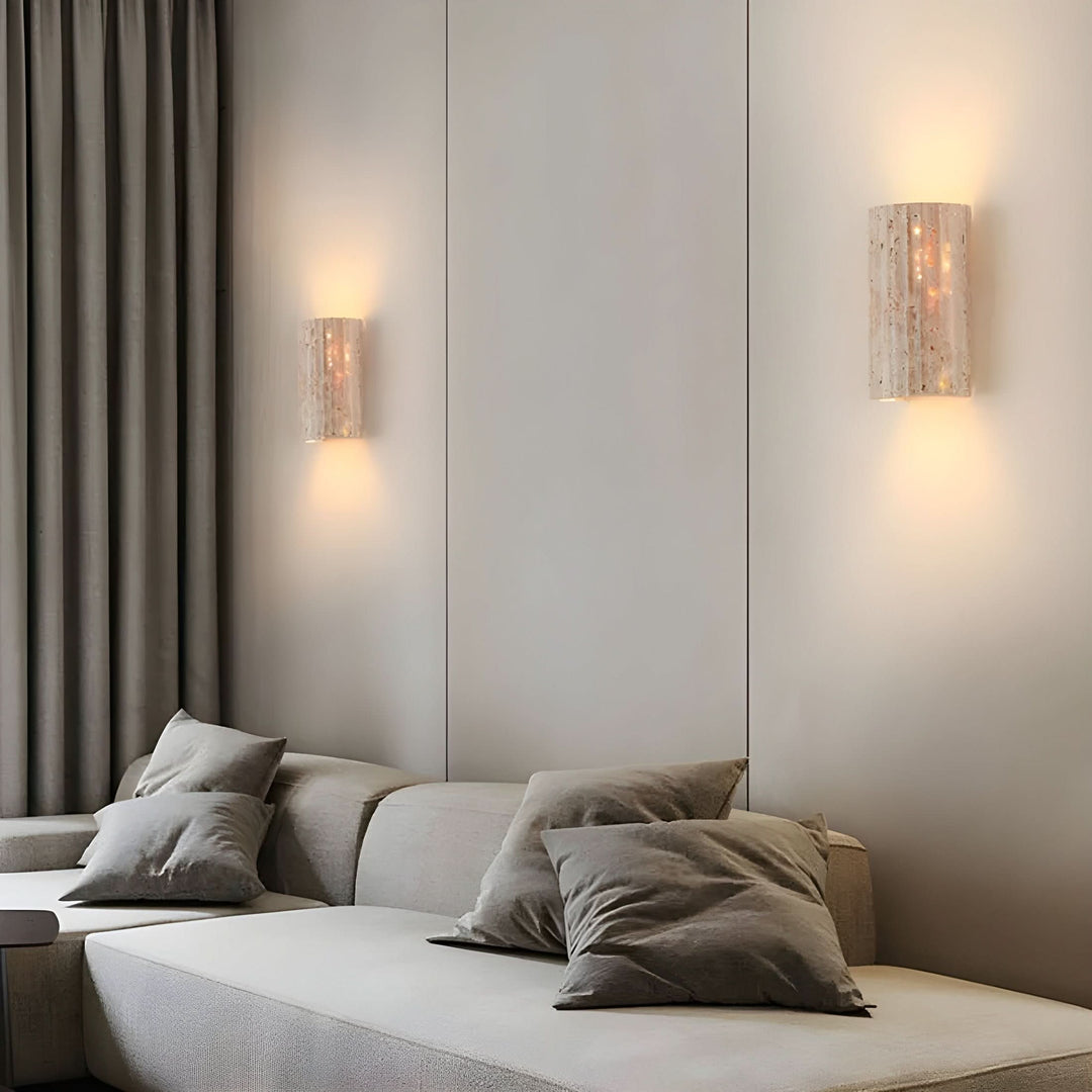 Lisslune | Natural Stone LED Wall Sconce Light