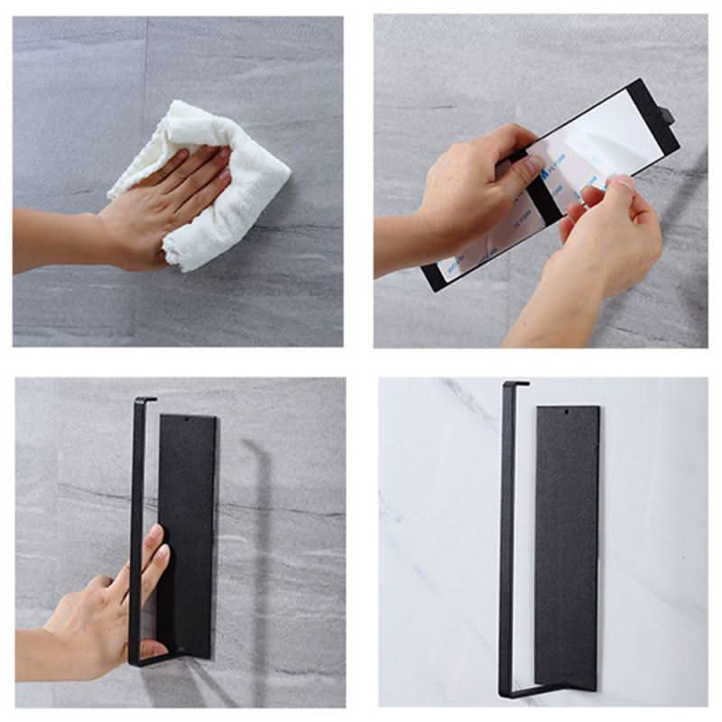 Lisslune | Modern Paper Towel Holder, Durable Iron, Wall Mountable