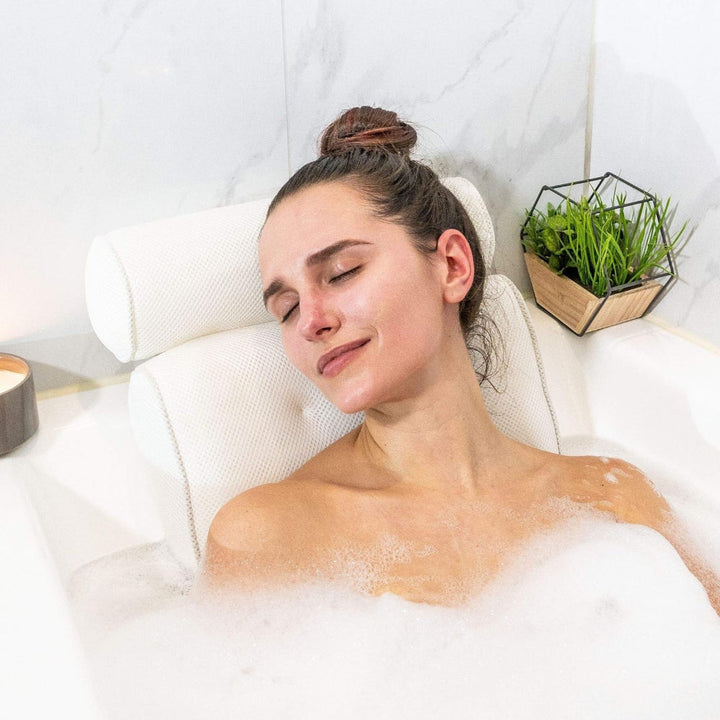 Lisslune | Neckure – Ergonomic Bath Pillow with Neck & Shoulder Support