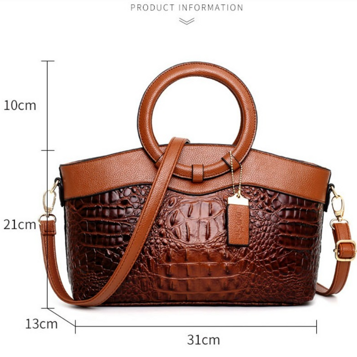 Lisslune | Leather Crocodile Bag – with handcrafted details