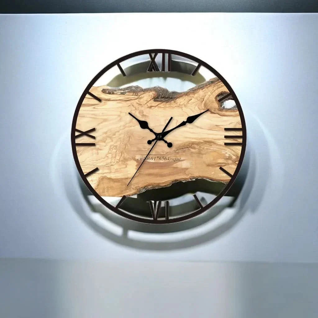 Lisslune | Clear Acrylic Wall Clock – Modern Transparent Design
