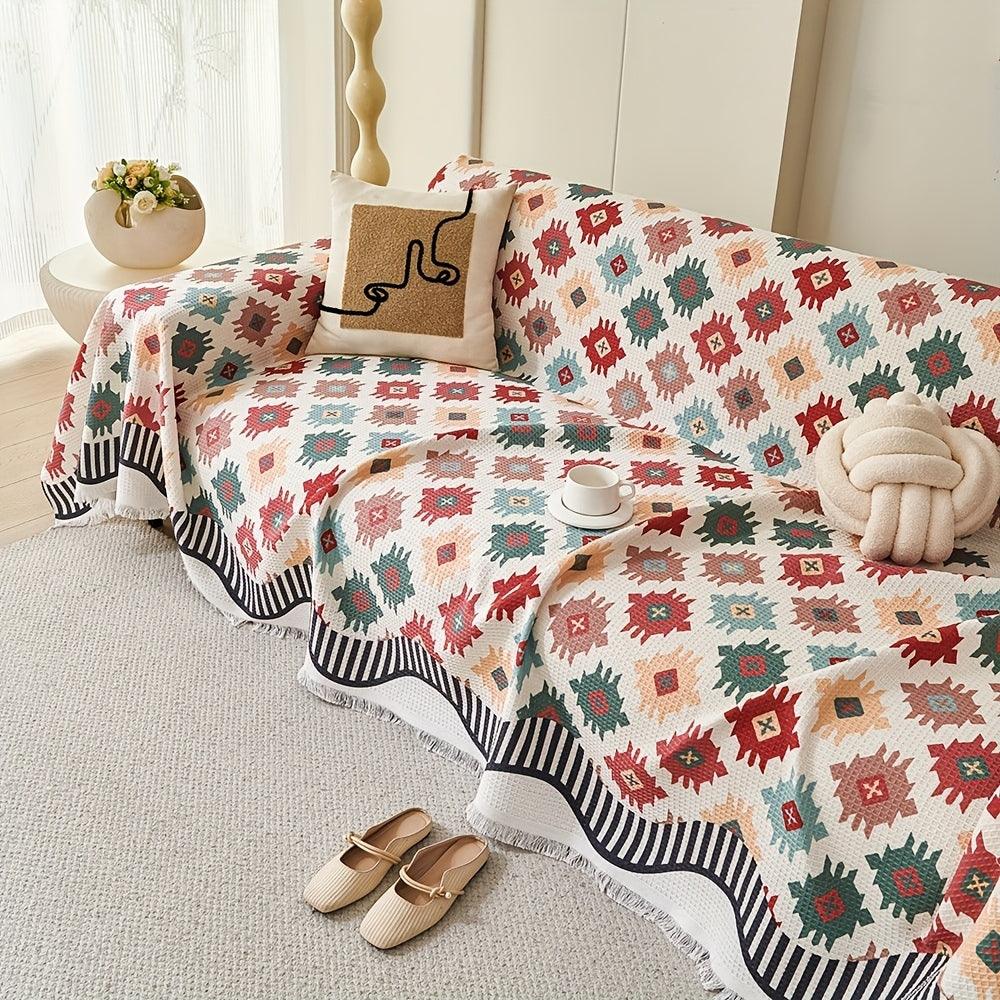 Lisslune | Nomad Charm Geometric Sofa Throw Cover