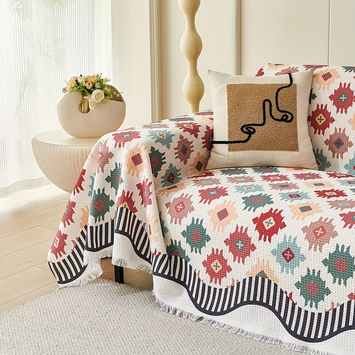 Lisslune | Nomad Charm Geometric Sofa Throw Cover