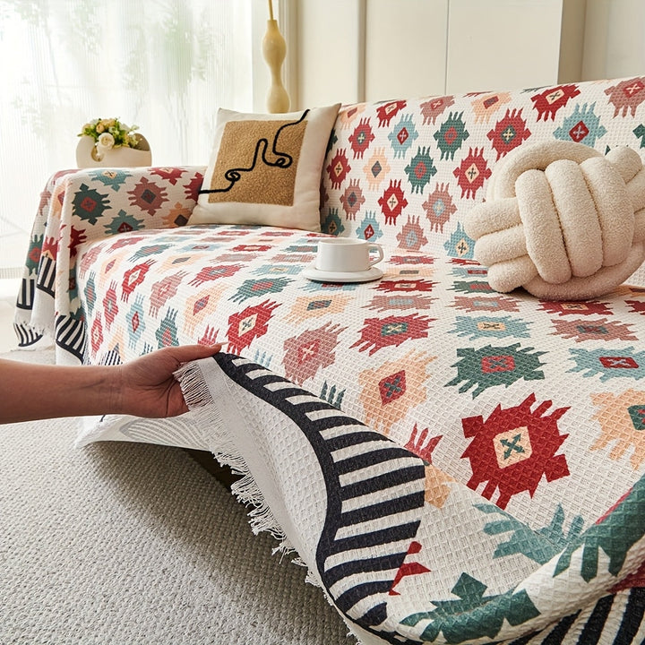 Lisslune | Nomad Charm Geometric Sofa Throw Cover