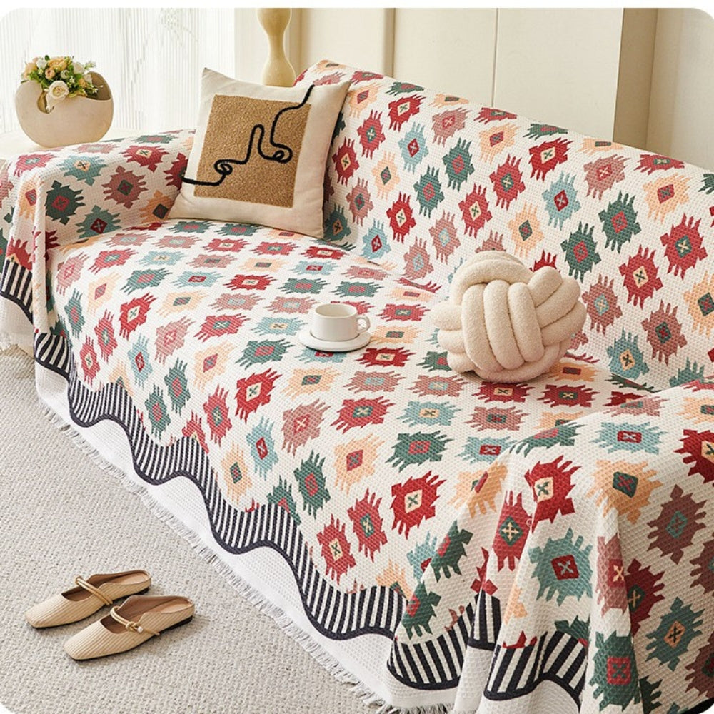 Lisslune | Nomad Charm Geometric Sofa Throw Cover