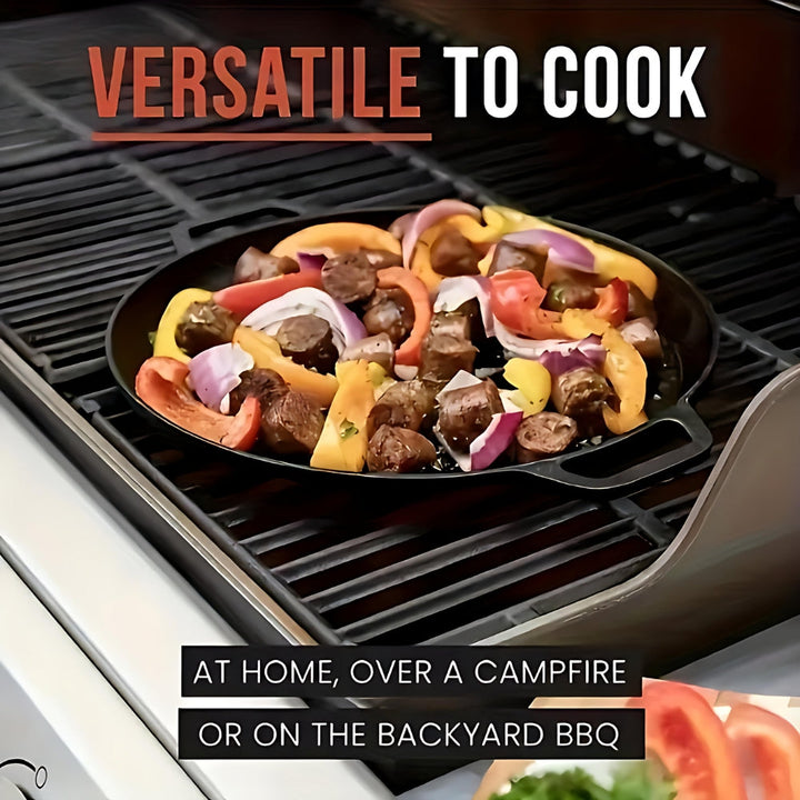Lisslune | Non-Stick Cast Iron Griddle Skillet Pan