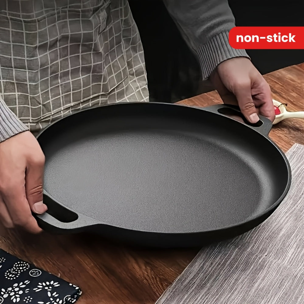 Lisslune | Non-Stick Cast Iron Griddle Skillet Pan